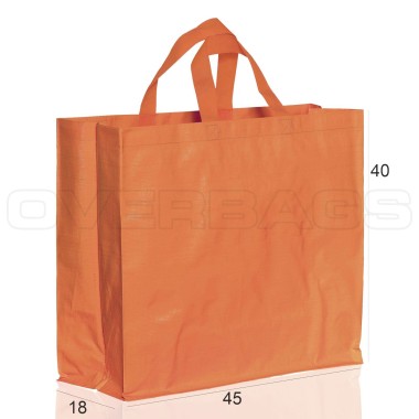BORSA SHOPPER SACCHETTO DI POLIPROPILENE LAMINATO CM 45X18X40