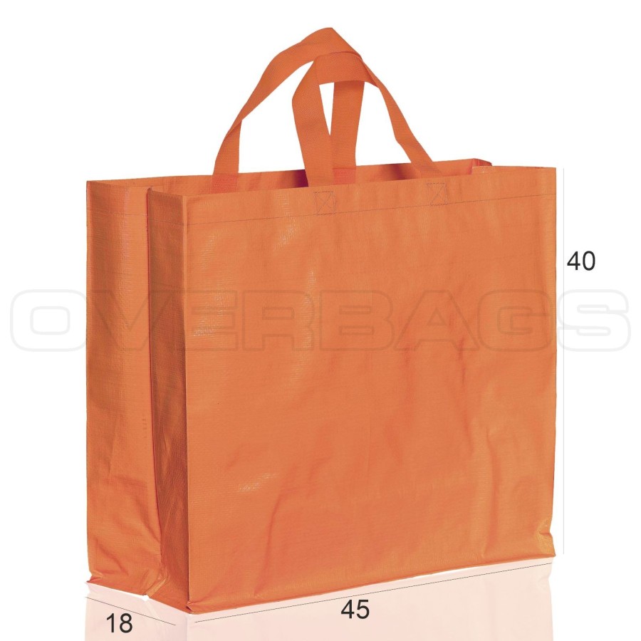 BORSA SHOPPER SACCHETTO DI POLIPROPILENE LAMINATO CM 45X18X40